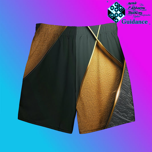 Regal Verdancy Swim Trunks – Gold and Emerald Elegance by XGuidance 2XS 2