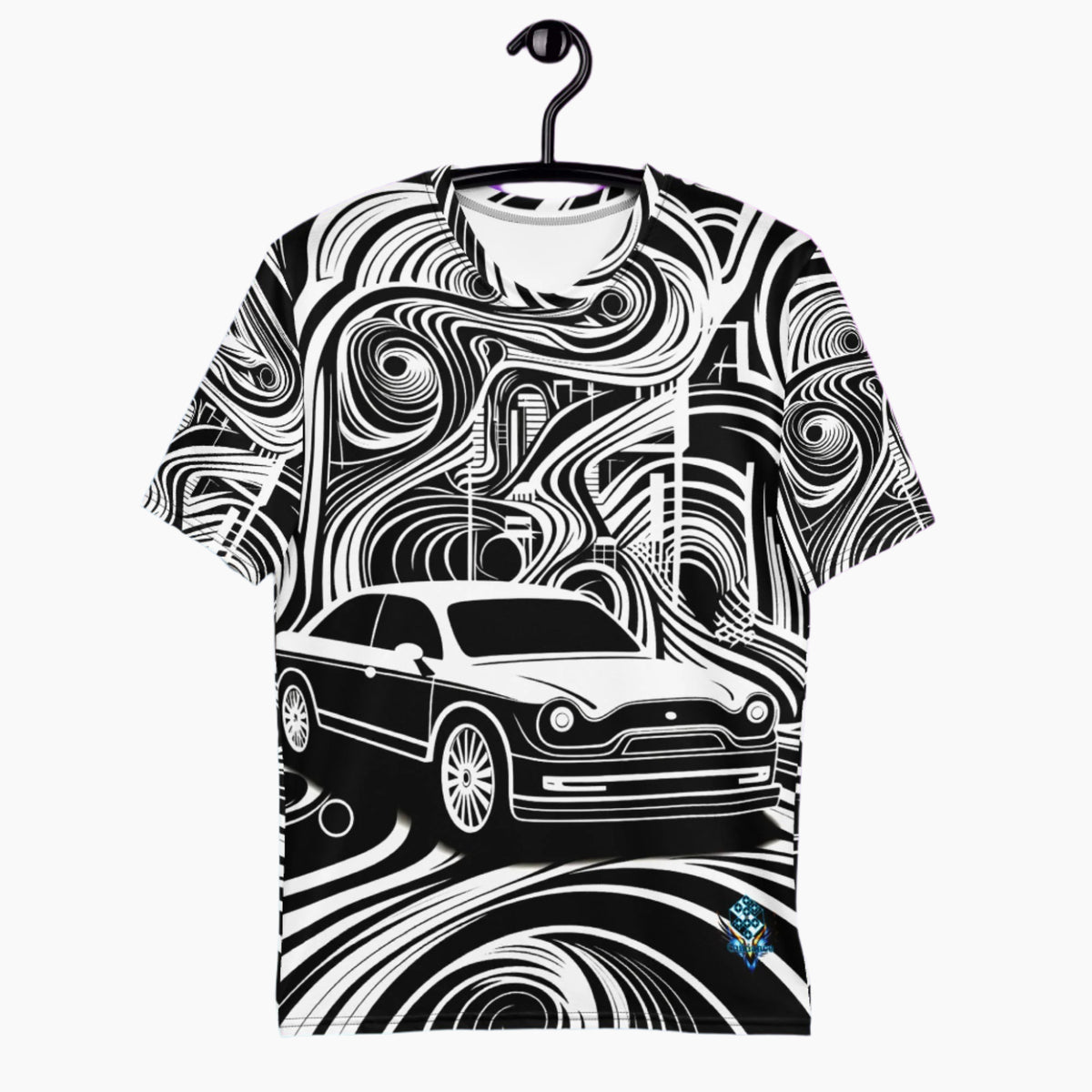 Retro Car T-Shirt – Timeless Swirl Design by XGuidance XS 1