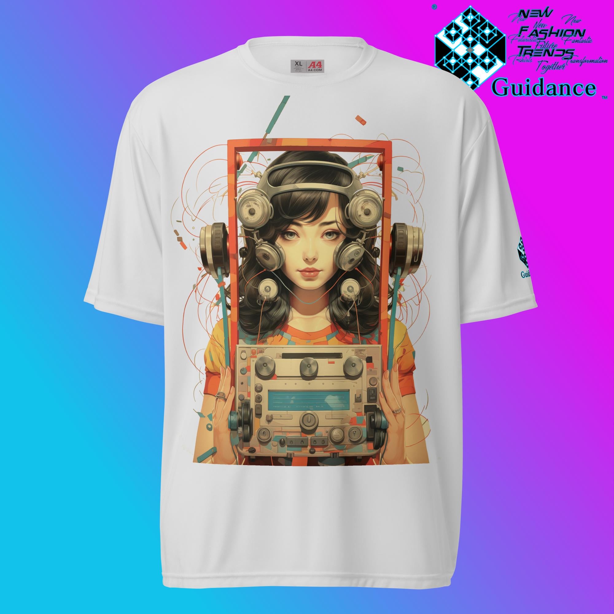 Retro Echo Vintage Radio & Child T Shirt by XGuidance Silver 10