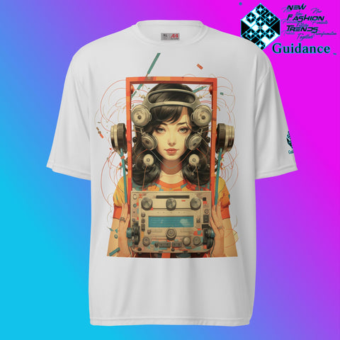 Retro Echo Vintage Radio & Child T Shirt by XGuidance Silver 10