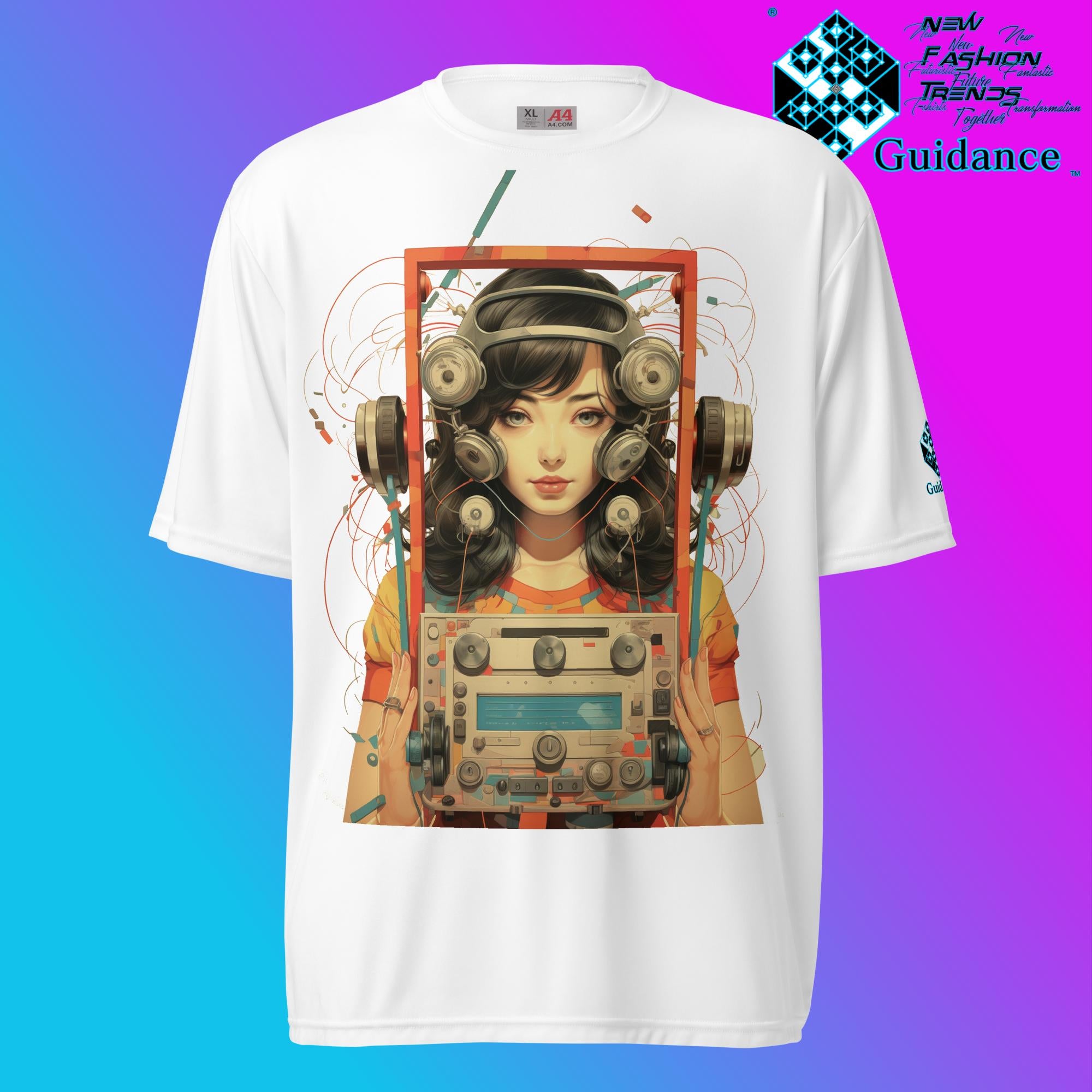 Retro Echo Vintage Radio & Child T Shirt by XGuidance White 11