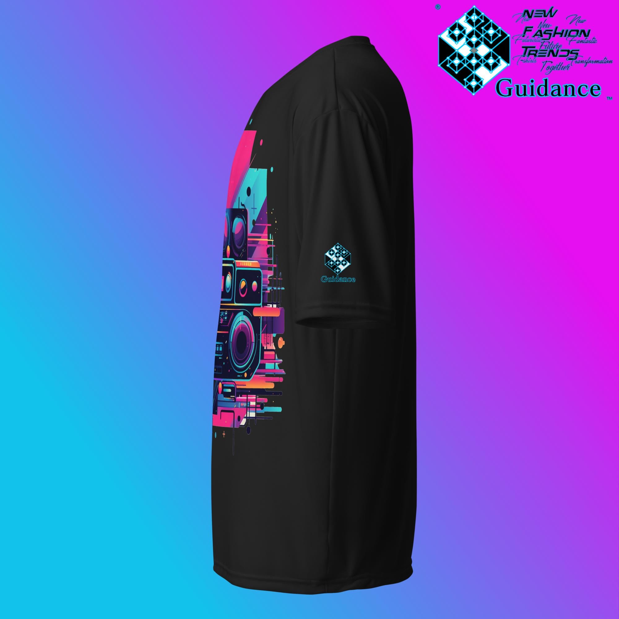 Retro Harmony Vintage T Shirt by XGuidance Black 11