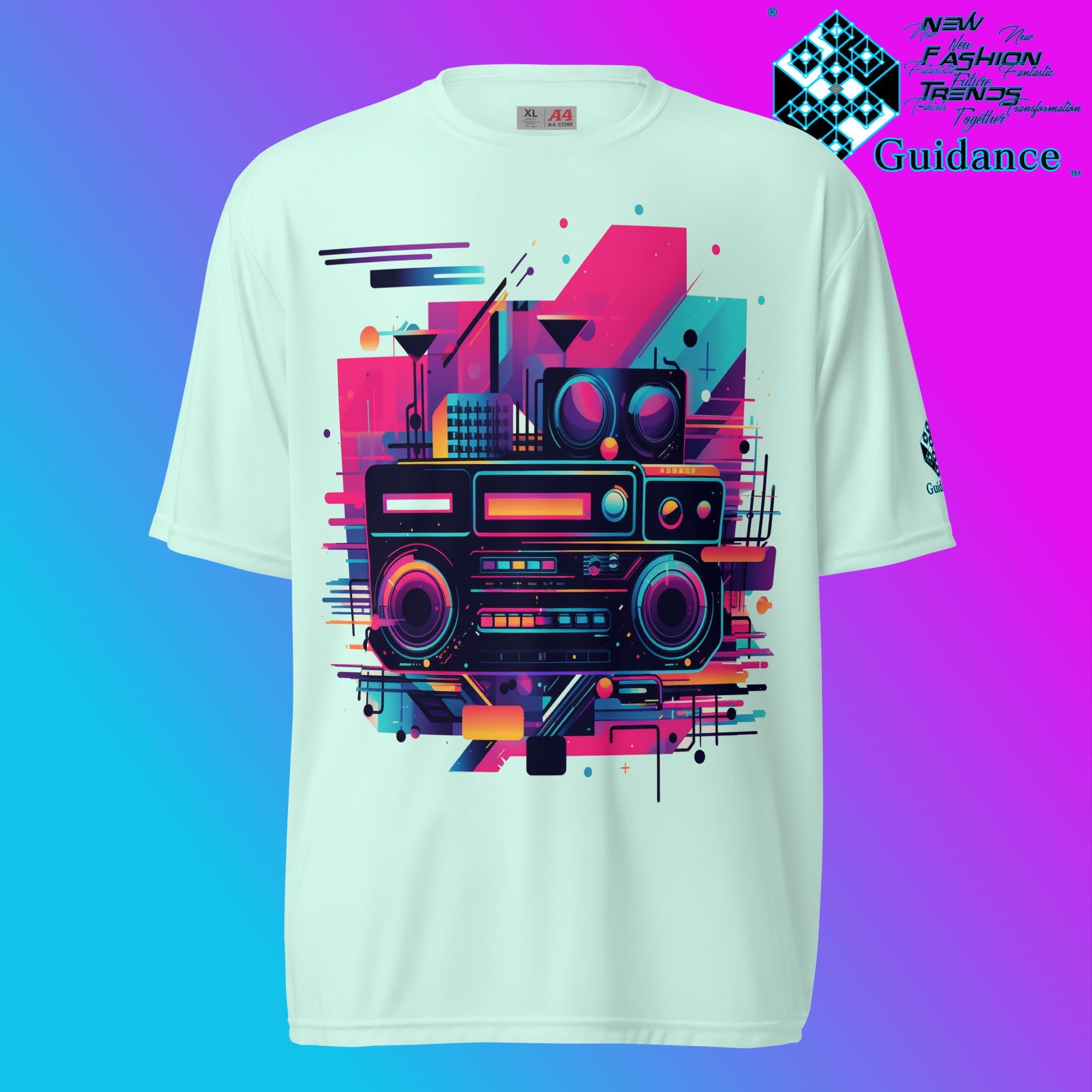 Retro Harmony Vintage T Shirt by XGuidance Pastel Mint 6