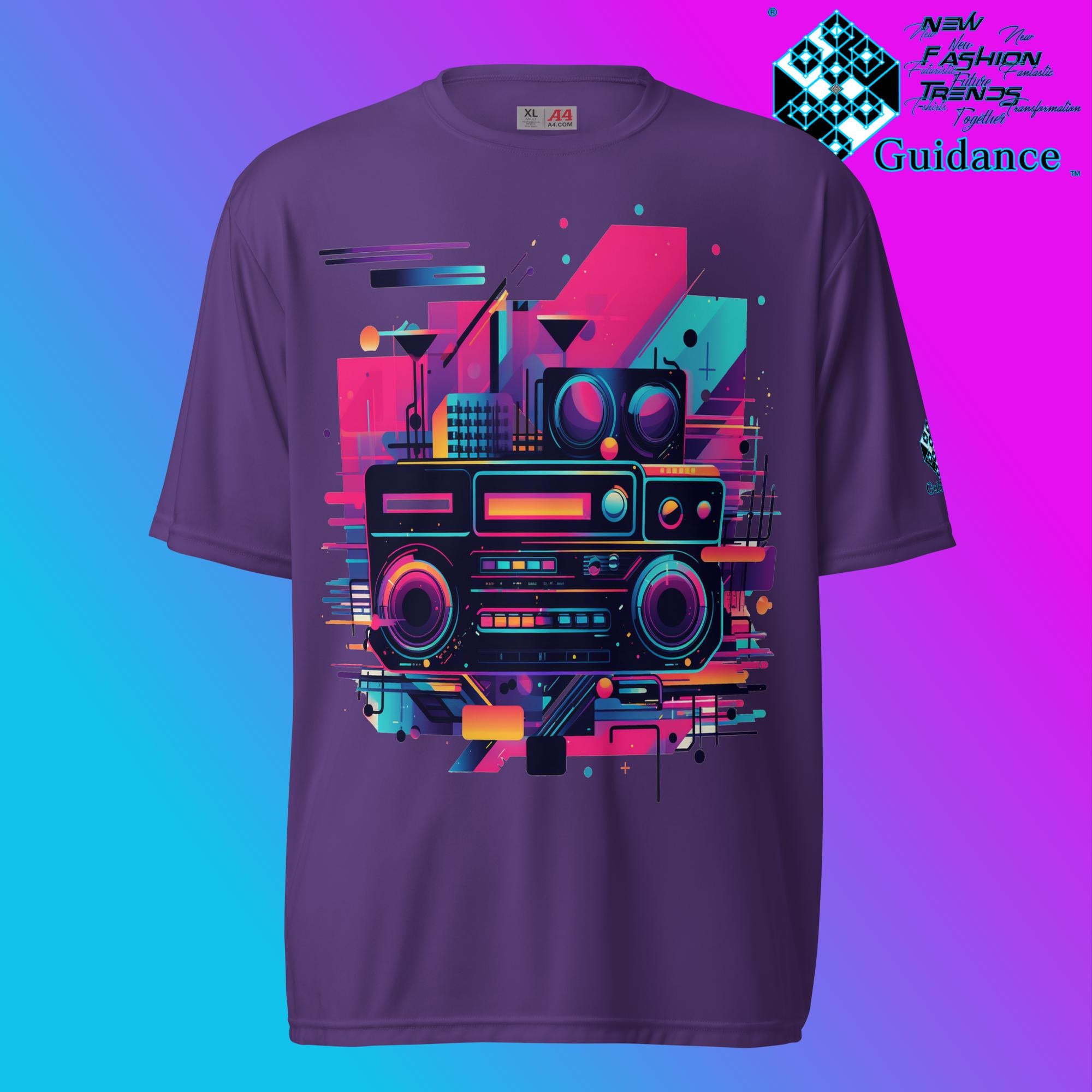 Retro Harmony Vintage T Shirt by XGuidance Purple 7