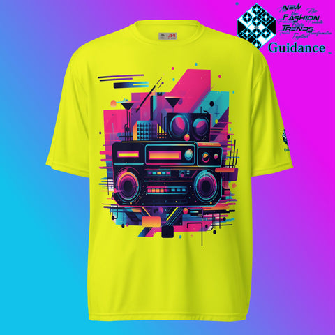 Retro Harmony Vintage T Shirt by XGuidance Safety Yellow 9