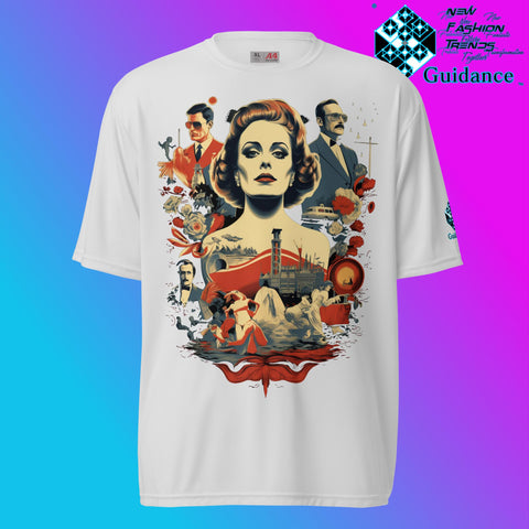 Retro Rendition Classic Cinema & Cityscape T Shirt by XGuidance Silver 10