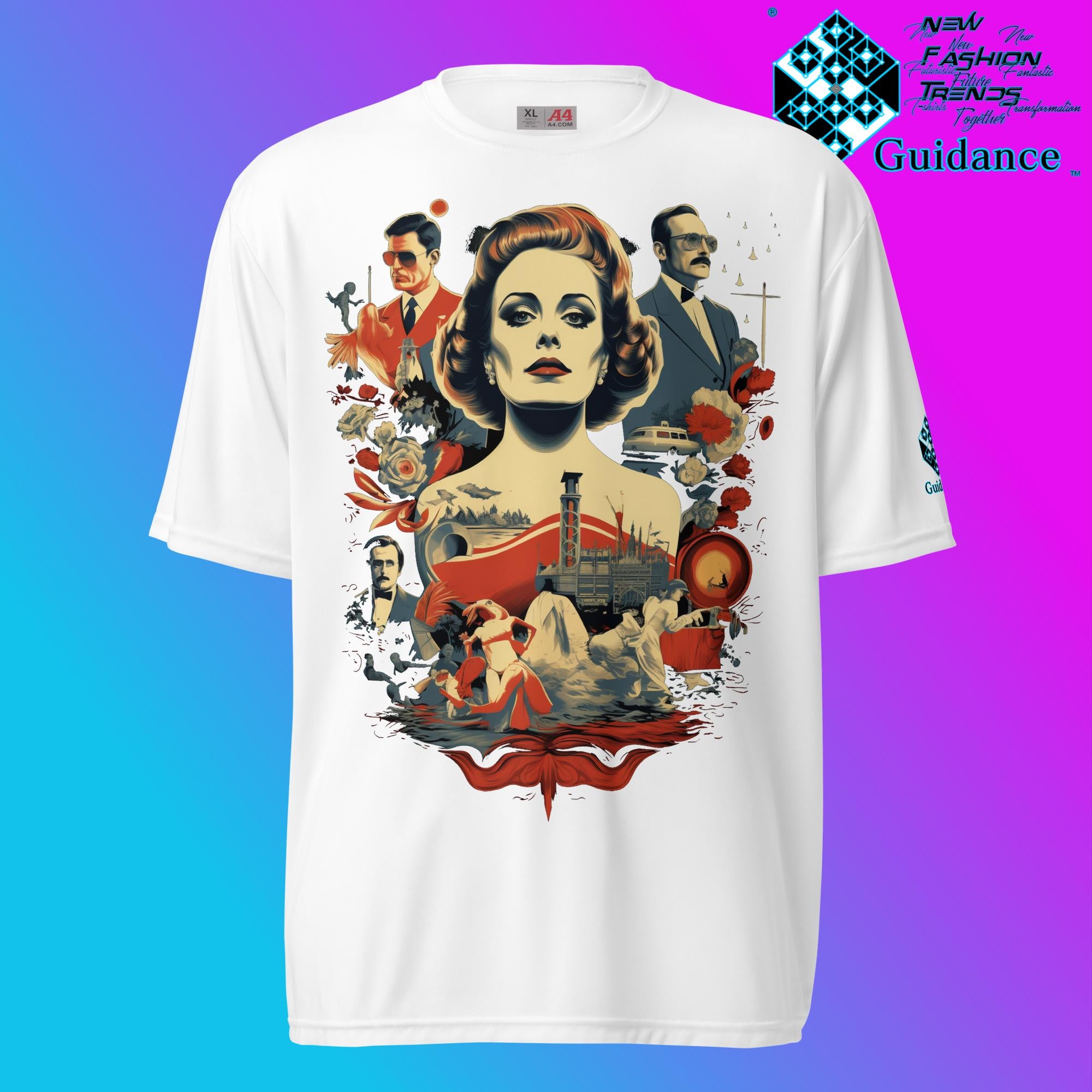 Retro Rendition Classic Cinema & Cityscape T Shirt by XGuidance White 11