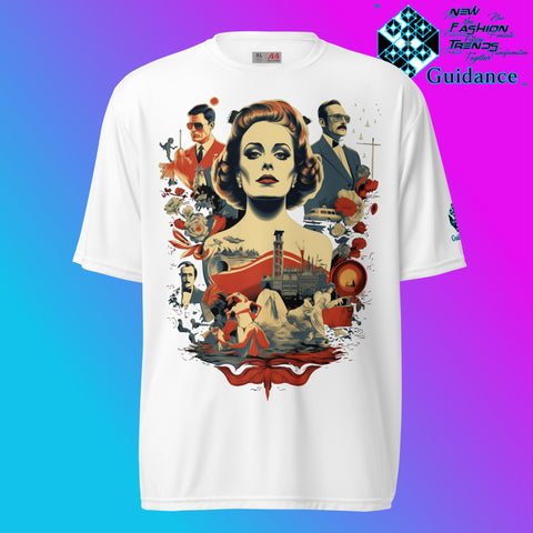 Retro Rendition Classic Cinema & Cityscape T Shirt by XGuidance White 11