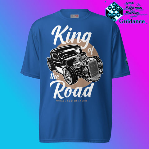 Road Monarch T-Shirt with Vintage Car Engine Design by XGuidance Royal 7