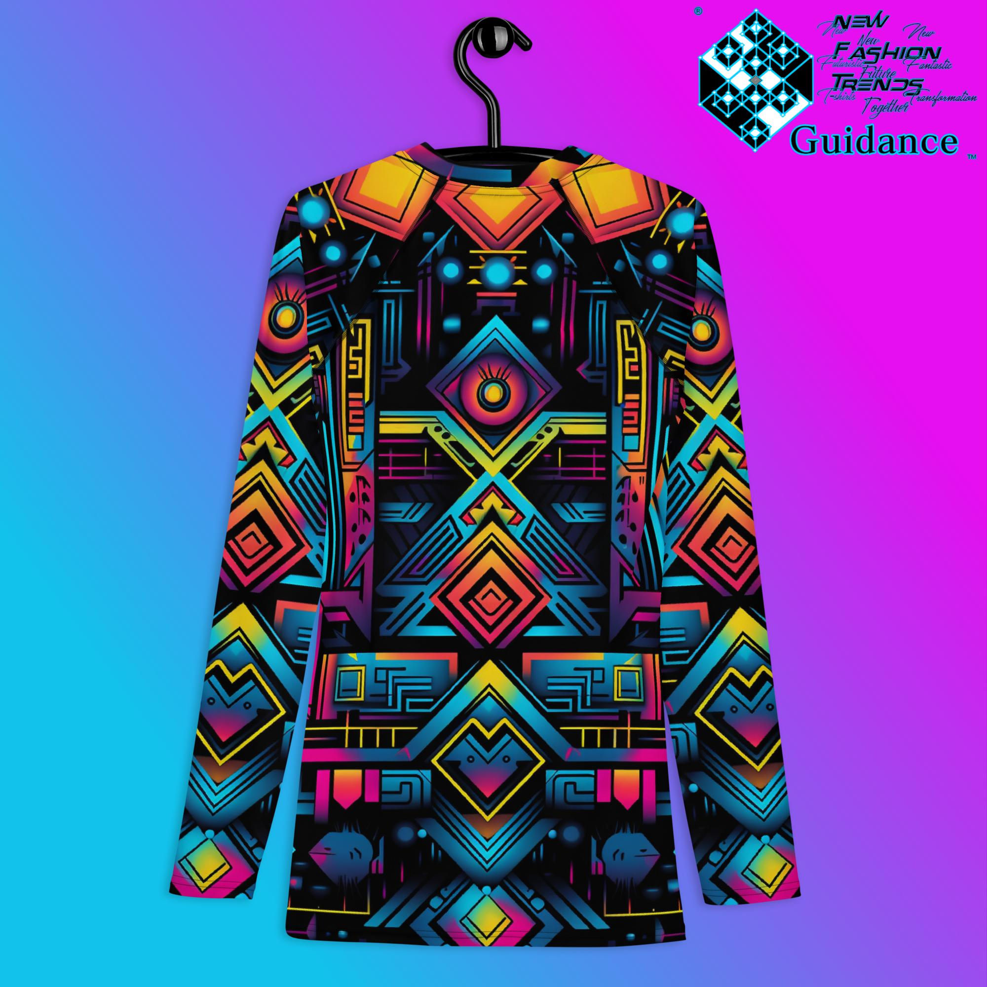 Sacred Geometry Rash Guard Swim Shirt Rash Guard by XGuidance XS 2