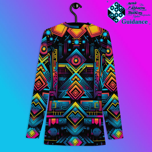 Sacred Geometry Rash Guard Swim Shirt Rash Guard by XGuidance XS 2