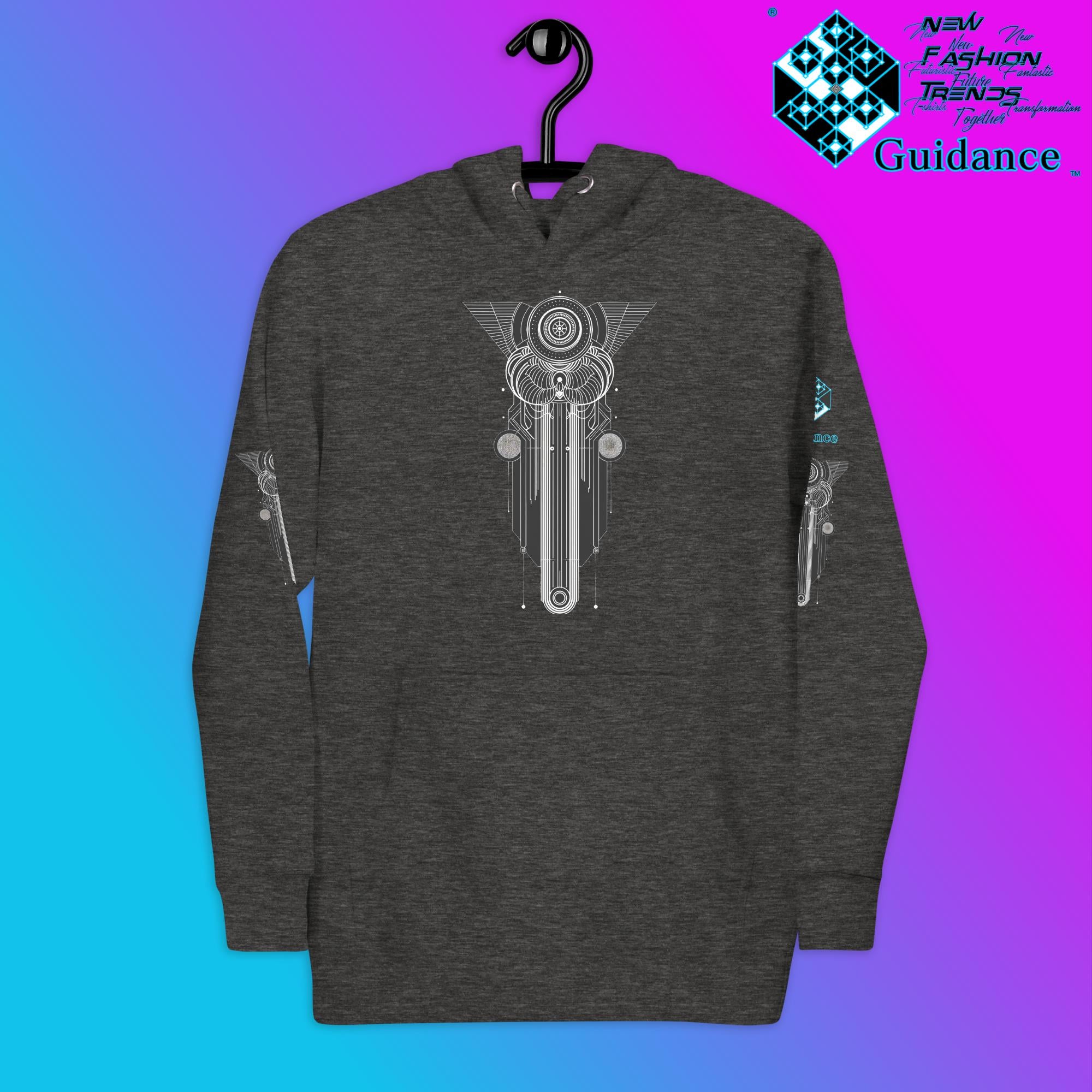 Sacred Geometry Resonance Hoodie – Geometric Symbolism by XGuidance Black 17