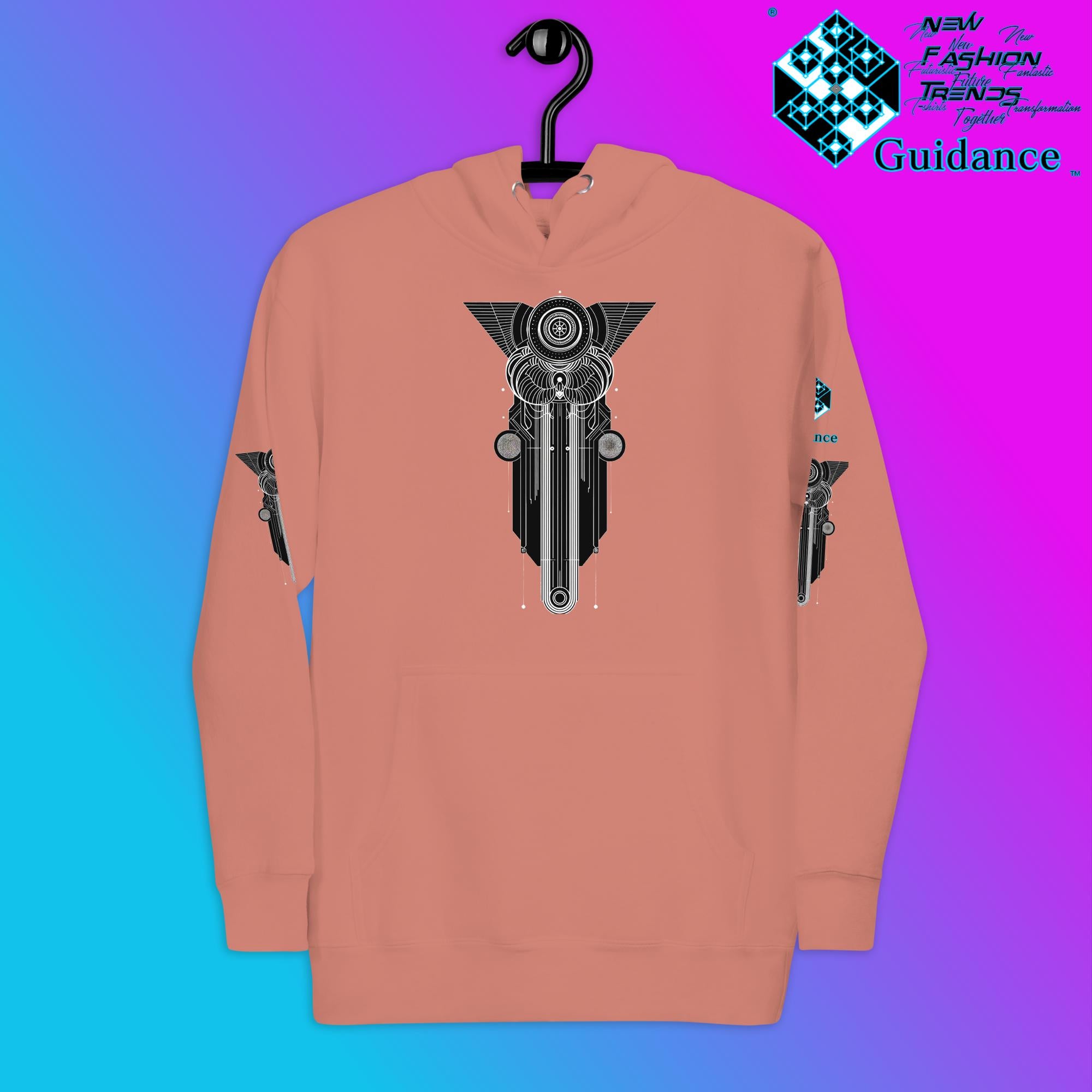 Sacred Geometry Resonance Hoodie – Geometric Symbolism by XGuidance Black 20