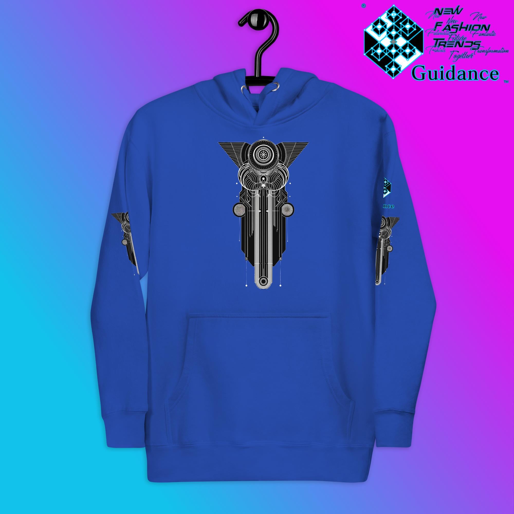Sacred Geometry Resonance Hoodie – Geometric Symbolism by XGuidance Black 22
