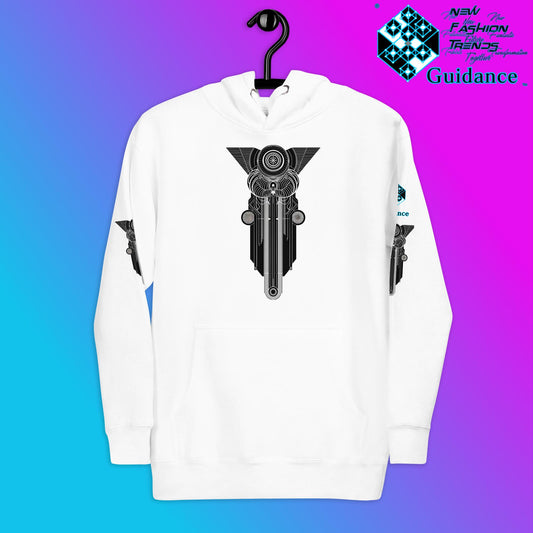 Sacred Geometry Resonance Hoodie – Geometric Symbolism by XGuidance Black 2