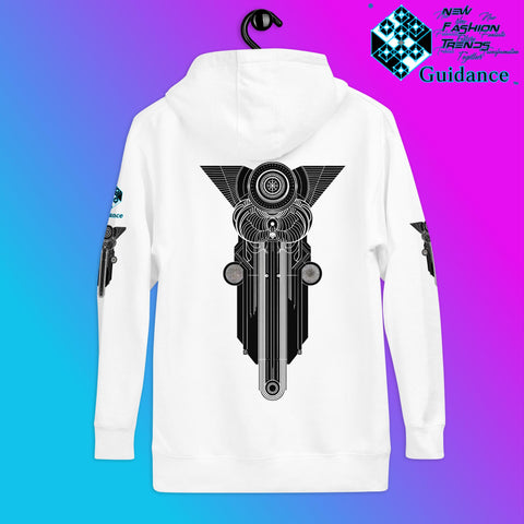 Sacred Geometry Resonance Hoodie – Geometric Symbolism by XGuidance Black 36