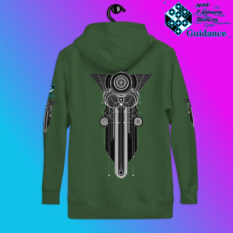 Sacred Geometry Resonance Hoodie – Geometric Symbolism by XGuidance Black 41