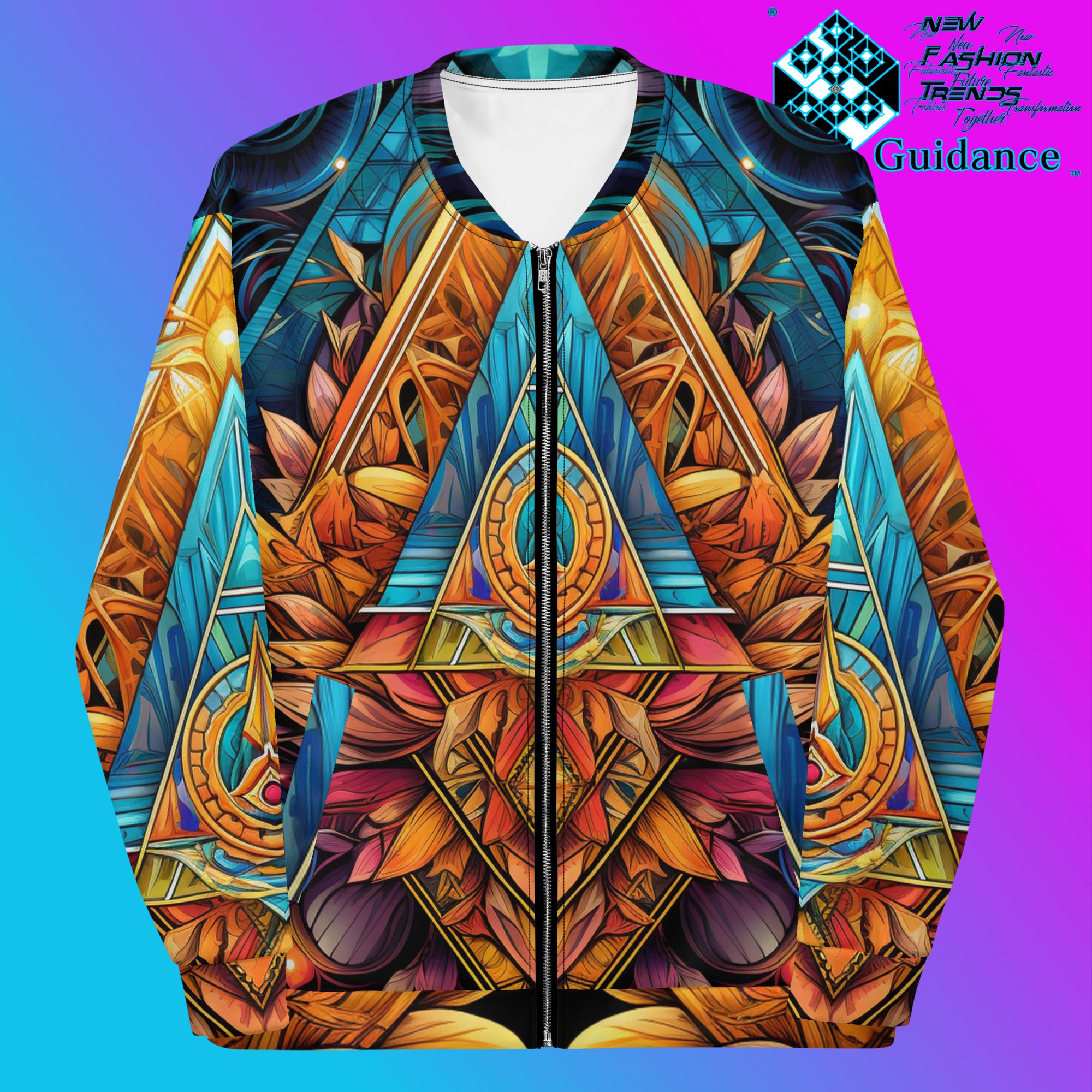 Sacred Symmetry Bomber Jacket Vintage Festival by XGuidance XS 1