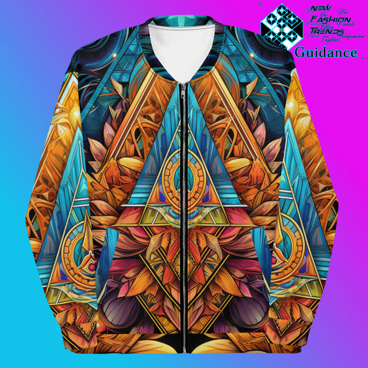 Sacred Symmetry Bomber Jacket Vintage Festival by XGuidance XS 1