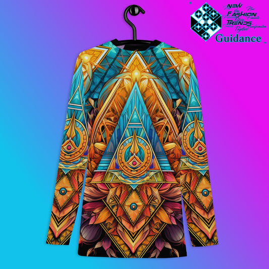 Sacred Symmetry Psychedelic Long Sleeve Rash Guard by XGuidance XS 2