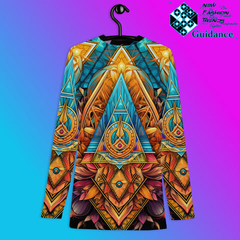 Sacred Symmetry Psychedelic Long Sleeve Rash Guard by XGuidance XS 2