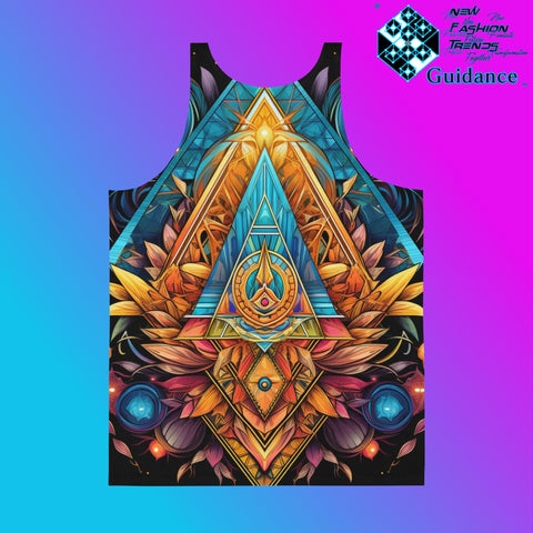 Sacred Symmetry Tank Top – Geometric Festival Streetwear by XGuidance XS 2