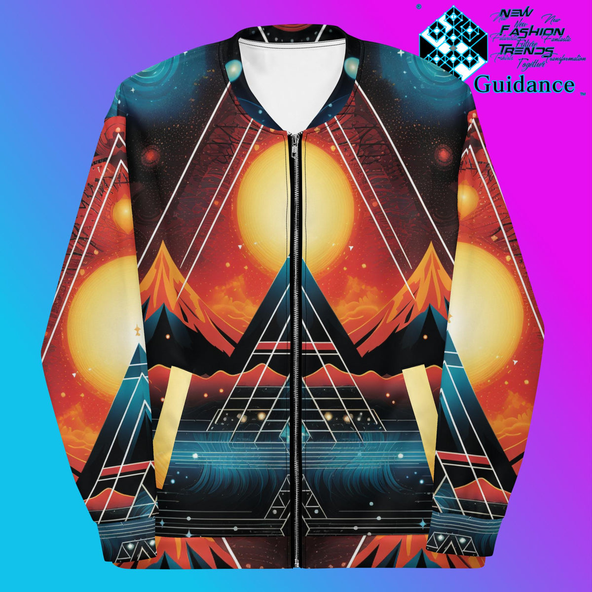 Sacred Threads Bomber Jacket Vintage Festival by XGuidance XS 1