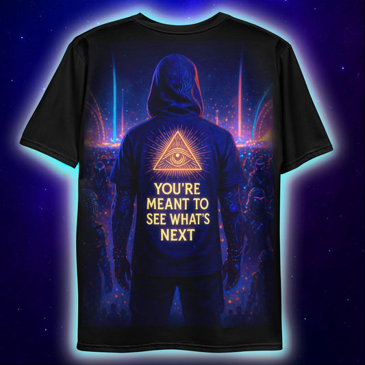 See What’s Next T-Shirt, Neon Festival Back T-Shirts by XGuidance XS 2