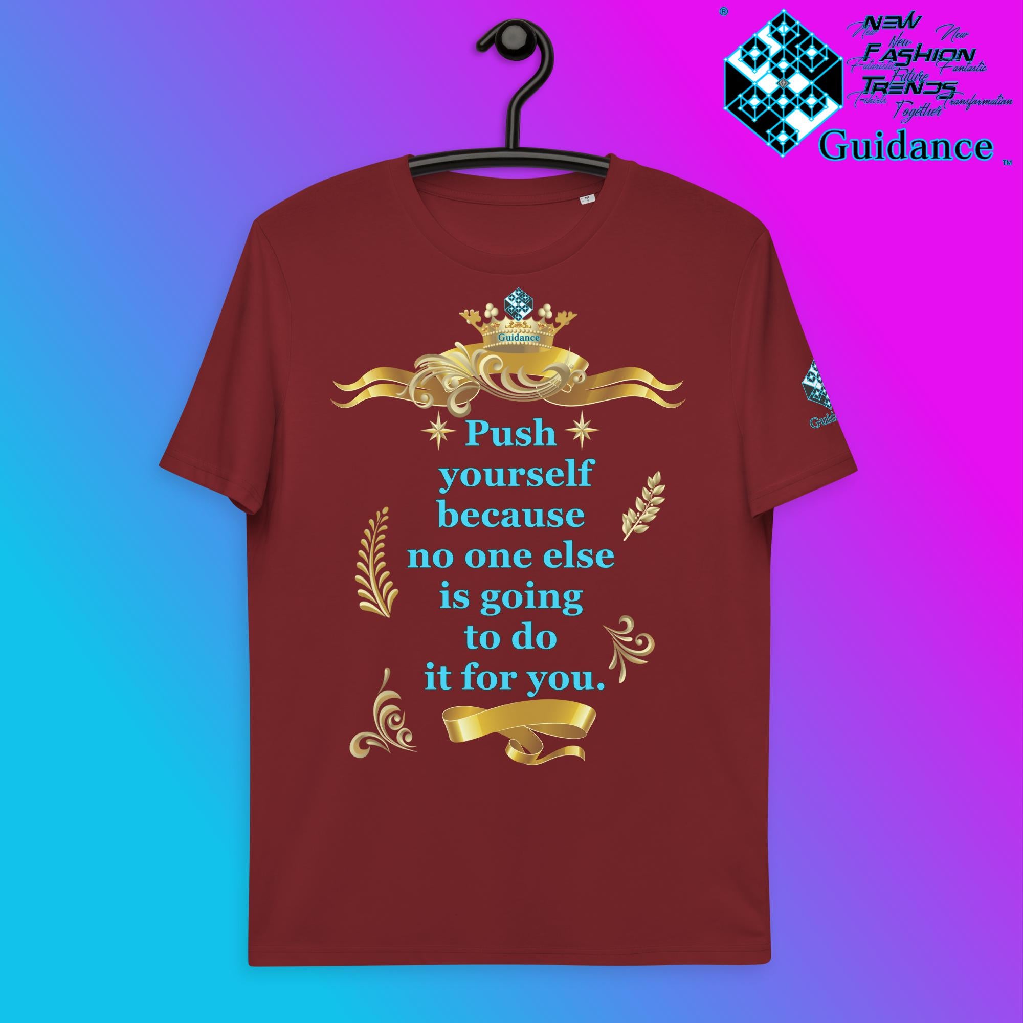 Self-Motivation T-Shirt T-Shirts by XGuidance Burgundy 10