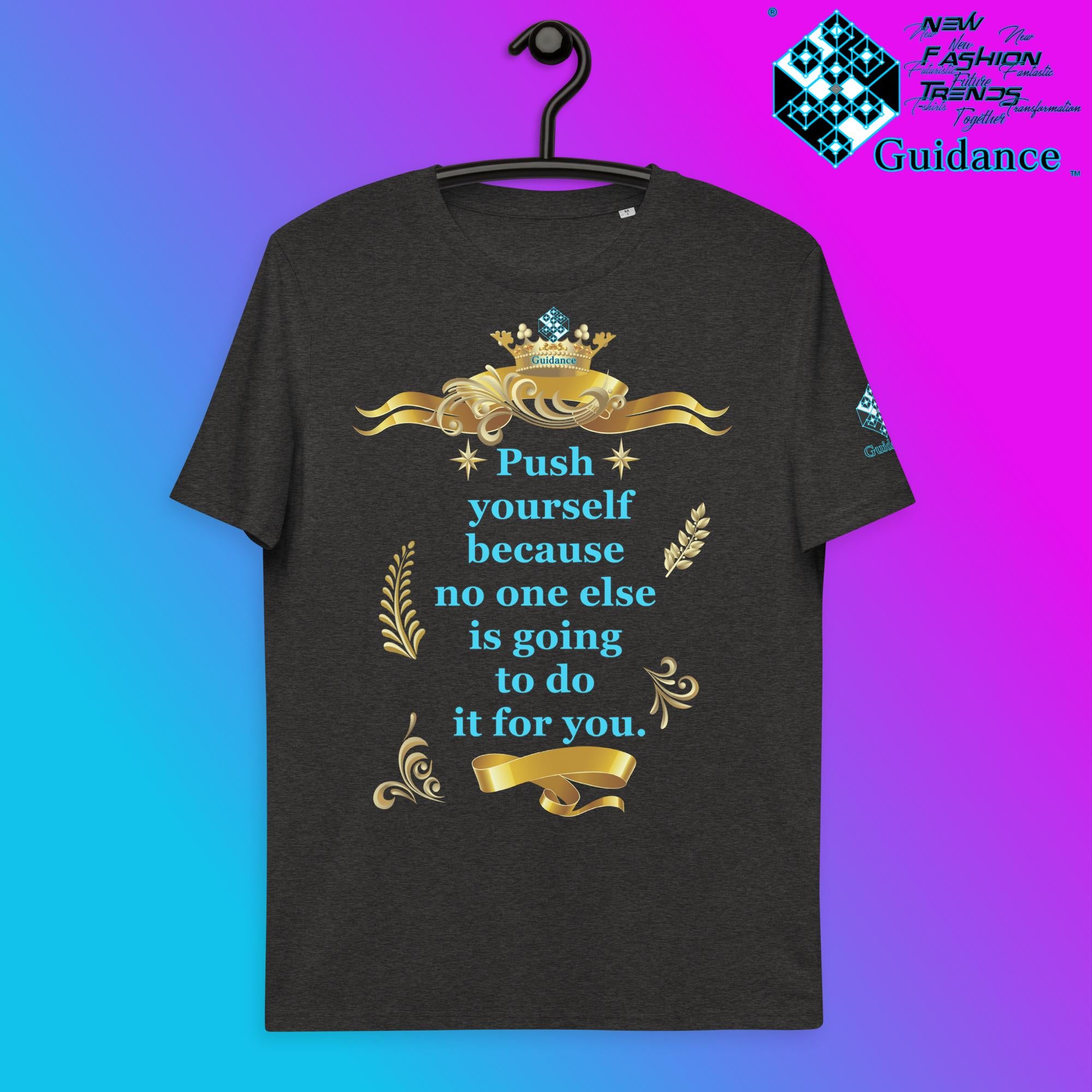 Self-Motivation T-Shirt T-Shirts by XGuidance Dark Heather Grey 11