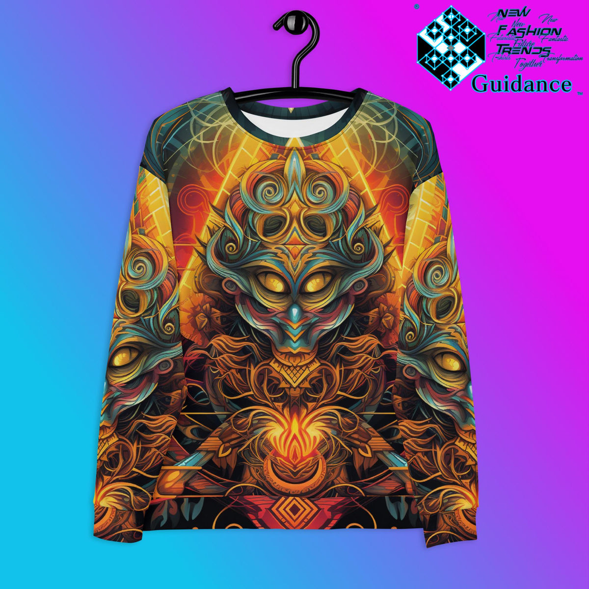 Sentinel Shield Sweatshirt – Vintage Festival Streetwear by XGuidance XS 1