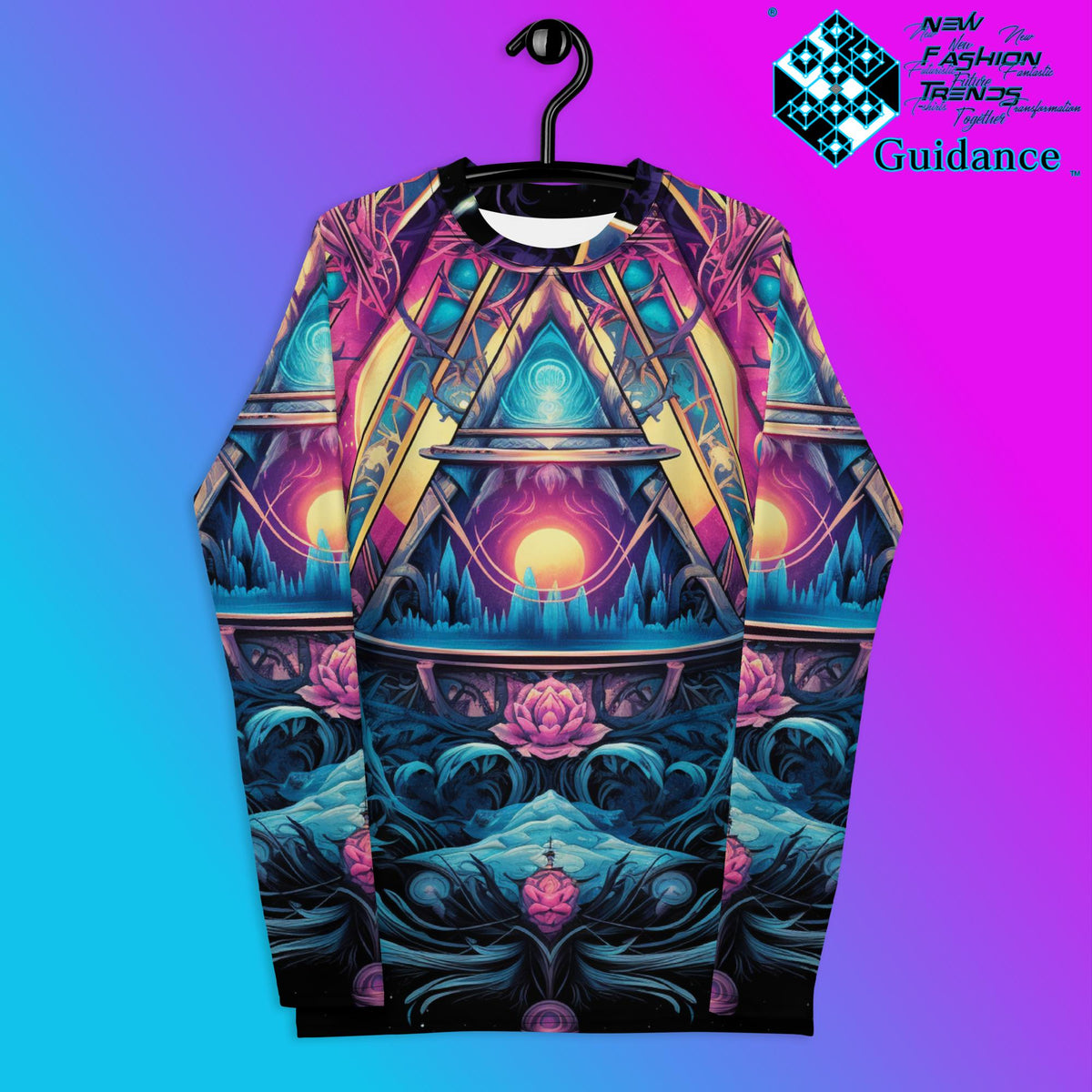 Serenity Threads Psychedelic Long Sleeve Rash Guard by XGuidance XS 1