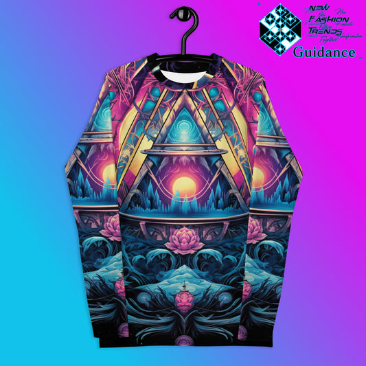 Serenity Threads Psychedelic Long Sleeve Rash Guard by XGuidance XS 1