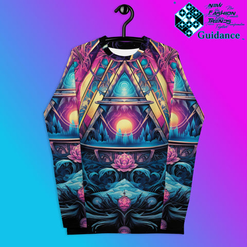 Serenity Threads Psychedelic Long Sleeve Rash Guard by XGuidance XS 1
