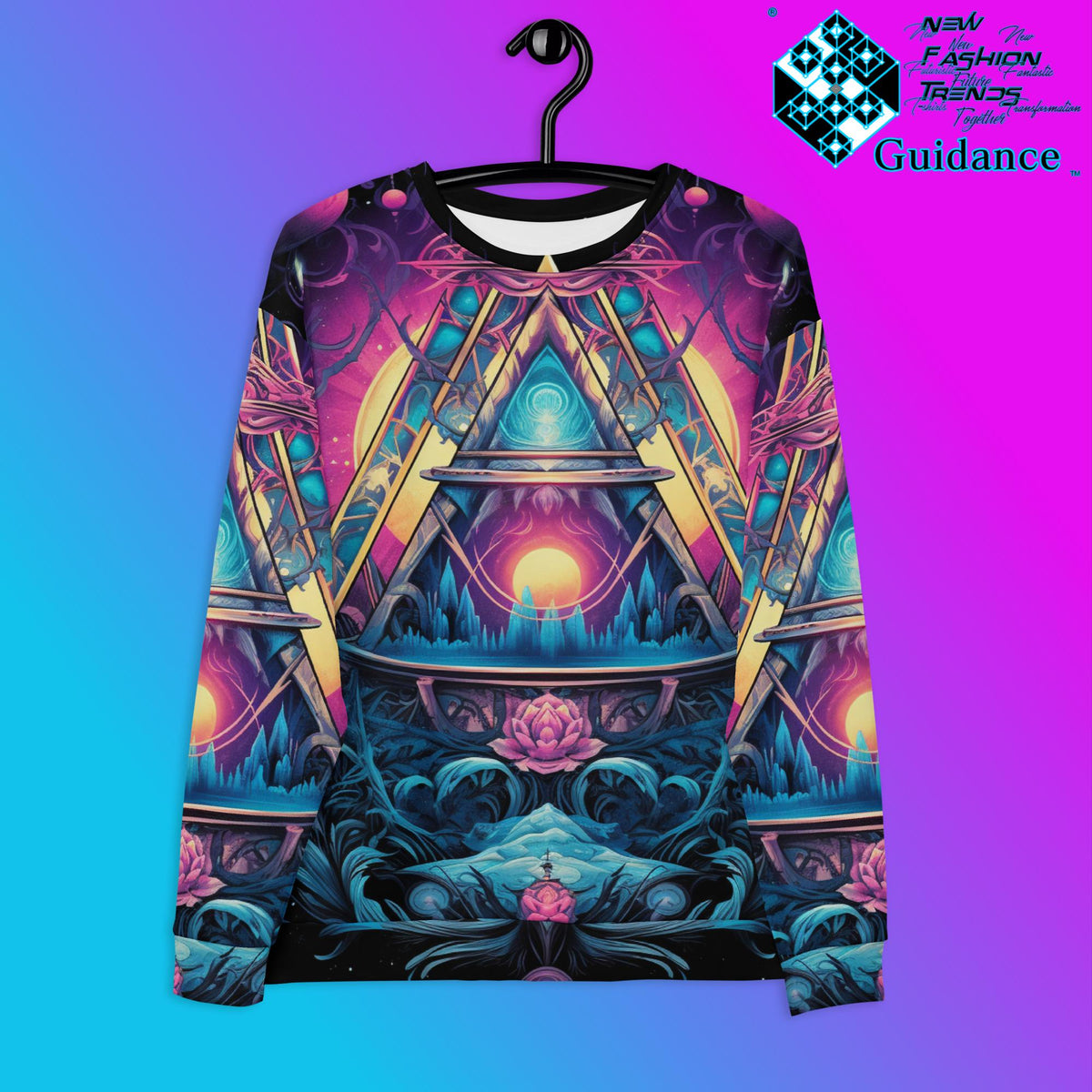 Serenity Threads Sweatshirt – Geometric Festival Streetwear by XGuidance XS 1