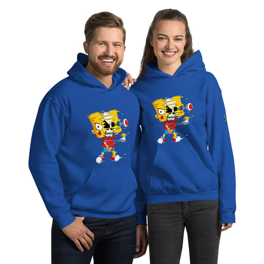 Simpsons Trippy Hoodie – Red Unisex Cartoon Sweatshirt by XGuidance Royal 2