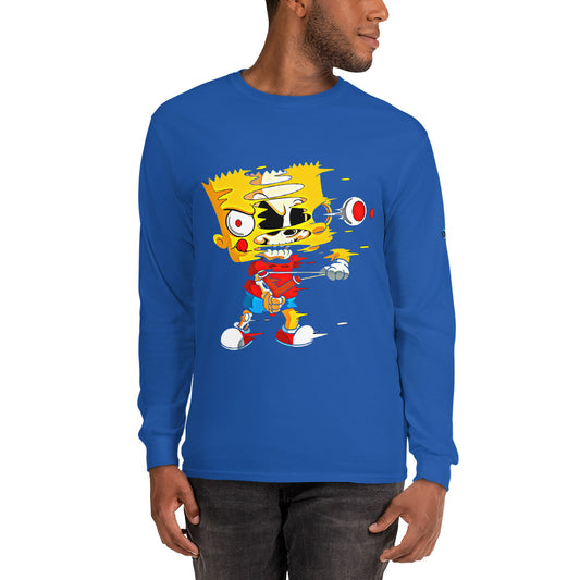 Simpsons Trippy Long Sleeve Shirt – Black Unisex Cartoon Top T-Shirts by XGuidance Royal 2