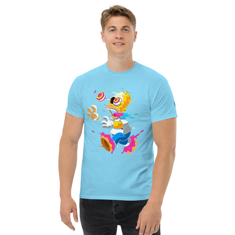 Simpsons Trippy T-Shirt – Purple Unisex Cartoon Tee T-Shirts by XGuidance Sky 12
