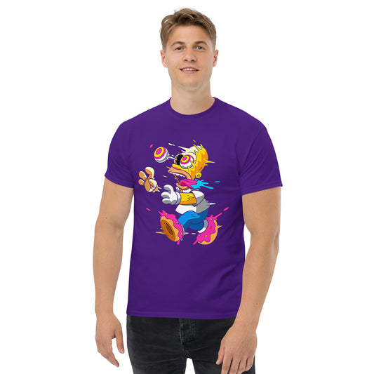 Simpsons Trippy T-Shirt – Purple Unisex Cartoon Tee T-Shirts by XGuidance Purple 1