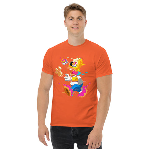 Simpsons Trippy T-Shirt – Purple Unisex Cartoon Tee T-Shirts by XGuidance Orange 7