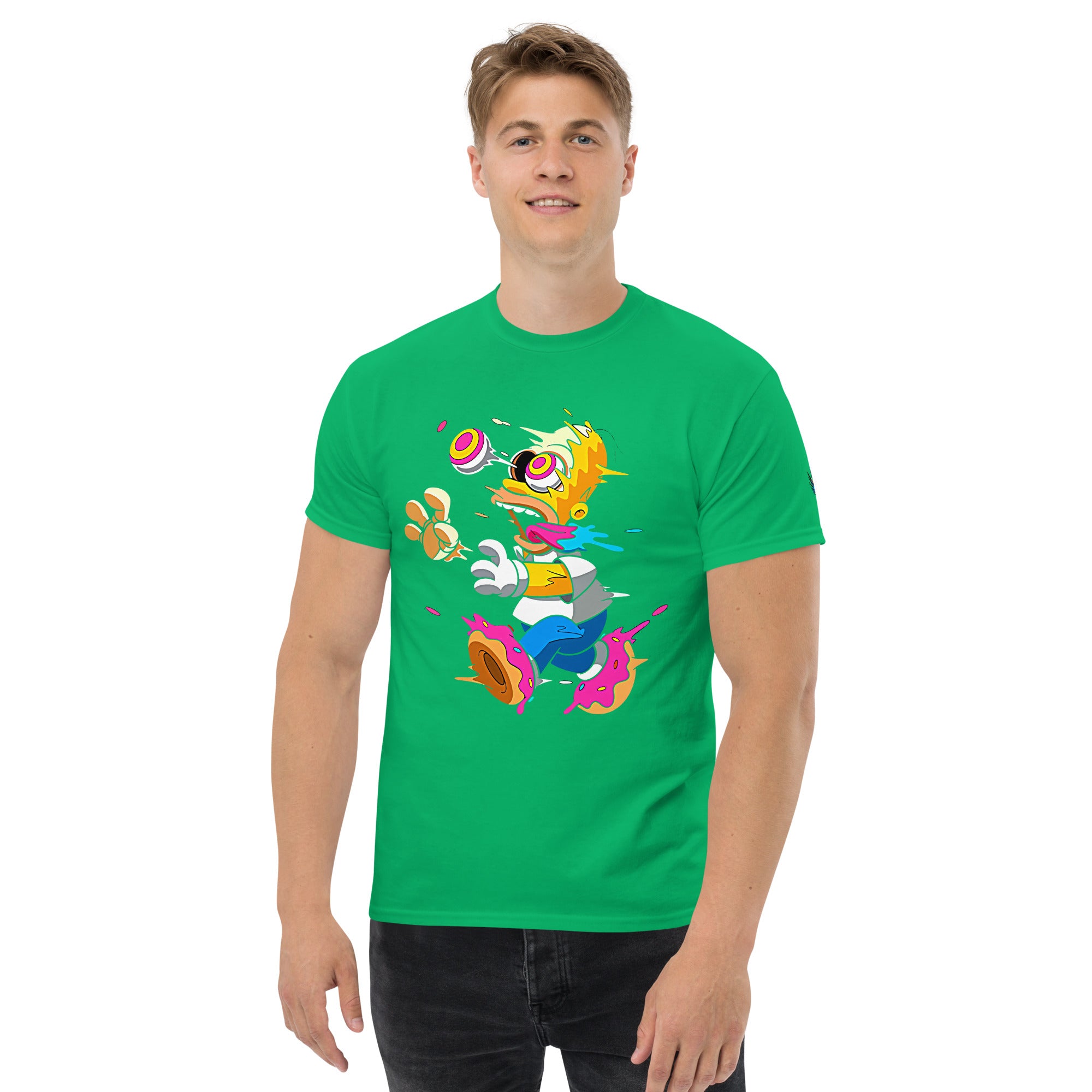 Simpsons Trippy T-Shirt – Purple Unisex Cartoon Tee T-Shirts by XGuidance Irish Green 8