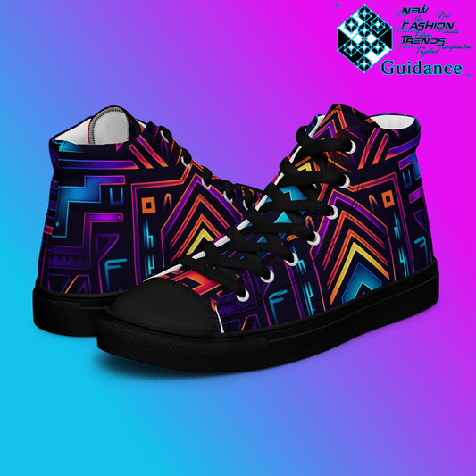 Solar Circuit – Futuristic Neon Sneakers Sneakers by XGuidance Black 2