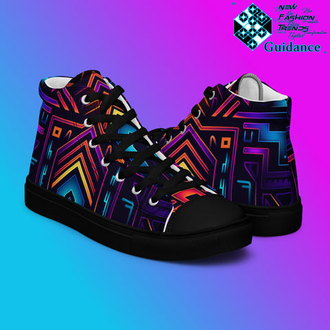 Solar Circuit – Futuristic Neon Sneakers Sneakers by XGuidance Black 8