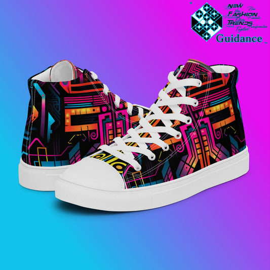 Solar Matrix – Futuristic Radiant SneakerS Sneakers by XGuidance White 1