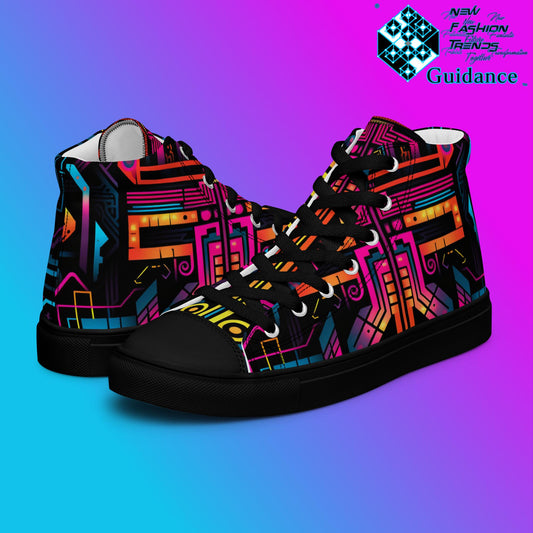 Solar Matrix – Futuristic Radiant SneakerS Sneakers by XGuidance Black 2
