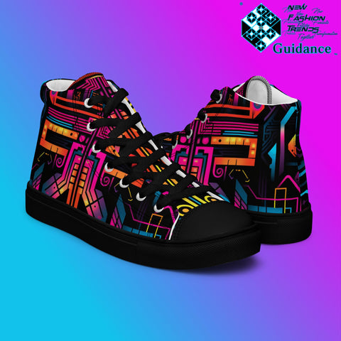 Solar Matrix – Futuristic Radiant SneakerS Sneakers by XGuidance Black 8