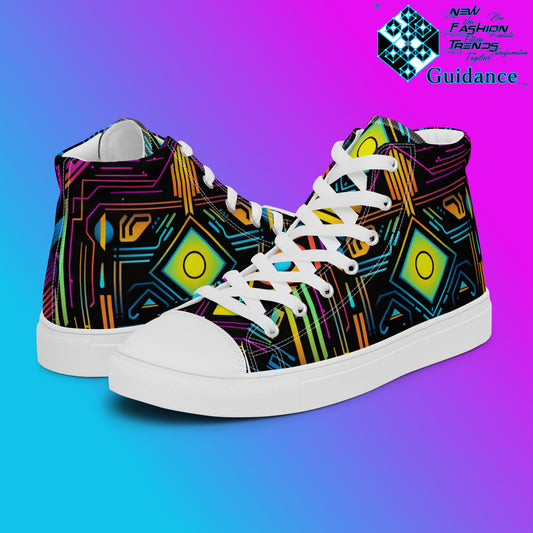 Solar Sentinel – Neon Sneakers Shoes Sneakers by XGuidance White 1