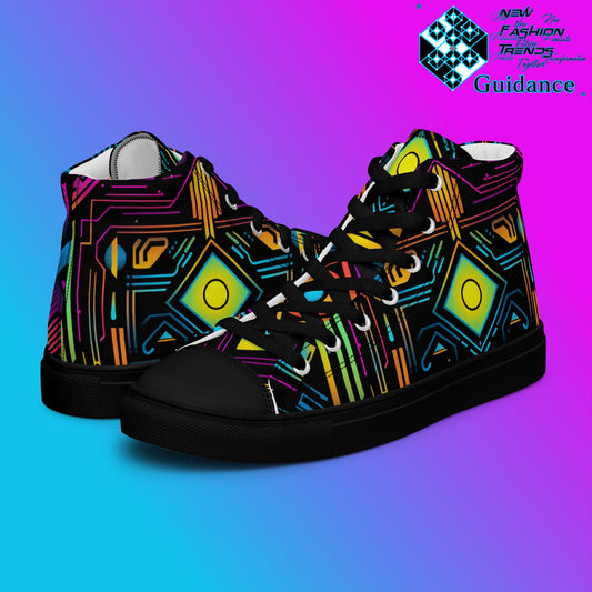 Solar Sentinel – Neon Sneakers Shoes Sneakers by XGuidance Black 2