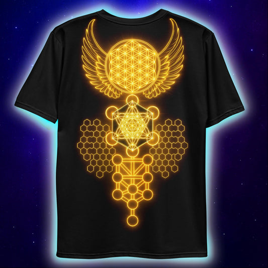 Solar Seraph T Shirt Metatron Sacred Geometry T-Shirts by XGuidance XS 2