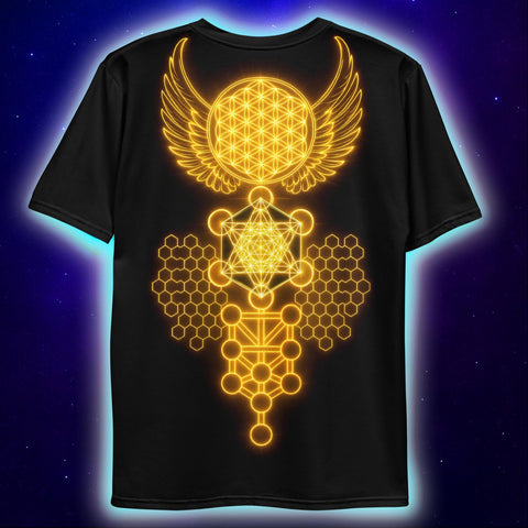Solar Seraph T Shirt Metatron Sacred Geometry T-Shirts by XGuidance XS 2